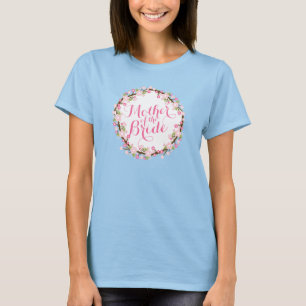 Bröllop-cirkel vid budens mamma Blommigt, överkant T Shirt