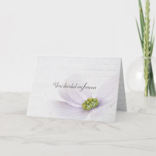 Bröllop-citat på Whitewaschat Wood Card Kort