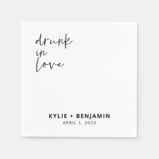 Bröllop Cocktail Napkin Pappersservett