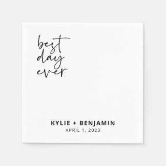 Bröllop Cocktail Napkin Pappersservett