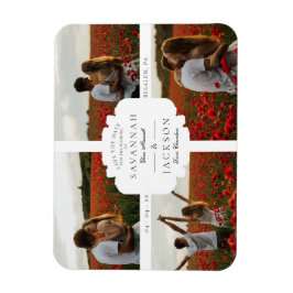 Bröllop Collage 4 Anpassningsbar Foton - minimalis Magnet