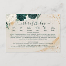 Bröllop Cream Details Emerald Grönt Ro Blommigt