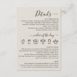 Bröllop Crème Detaljer Tilläggskort