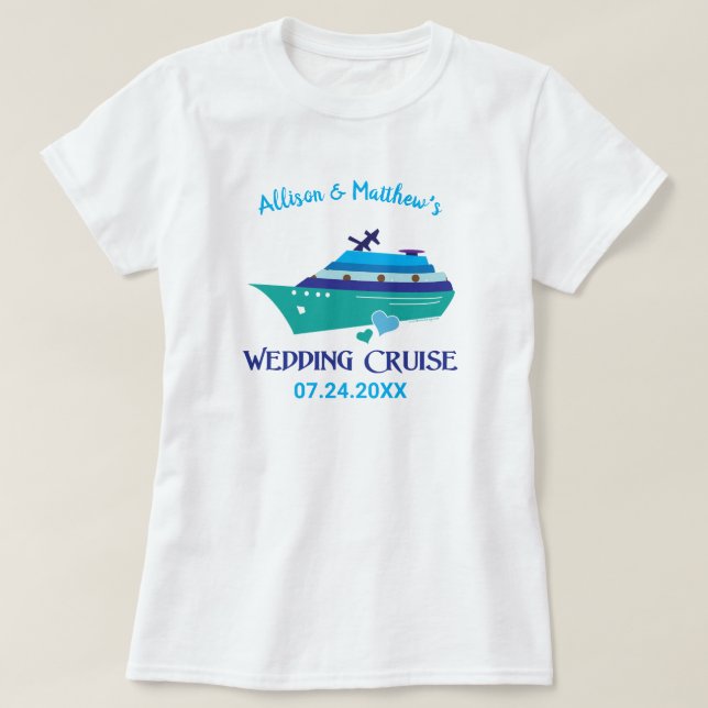 Bröllop Cruise T Shirt (Design framsida)