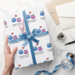 Bröllop Cute Uggla par Bride Groom Namn Presentpapper<br><div class="desc">Anpassa din bröllop-gåva till lycklig-paret med den här söta uggla inslagna pappra! Även perfekt för en möhippa eller förlovningsfest! Anpassa med namn i bruden och namn i brudgummen.</div>