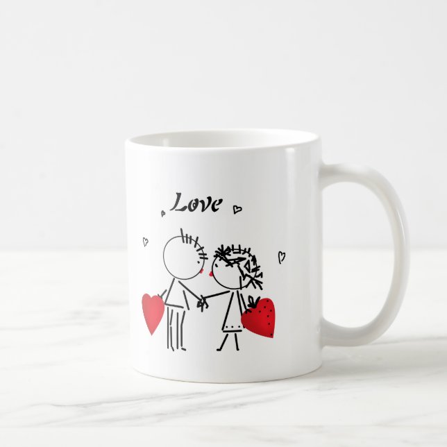 Bröllop , dag Valenine , kärlek Kaffemugg (Höger)