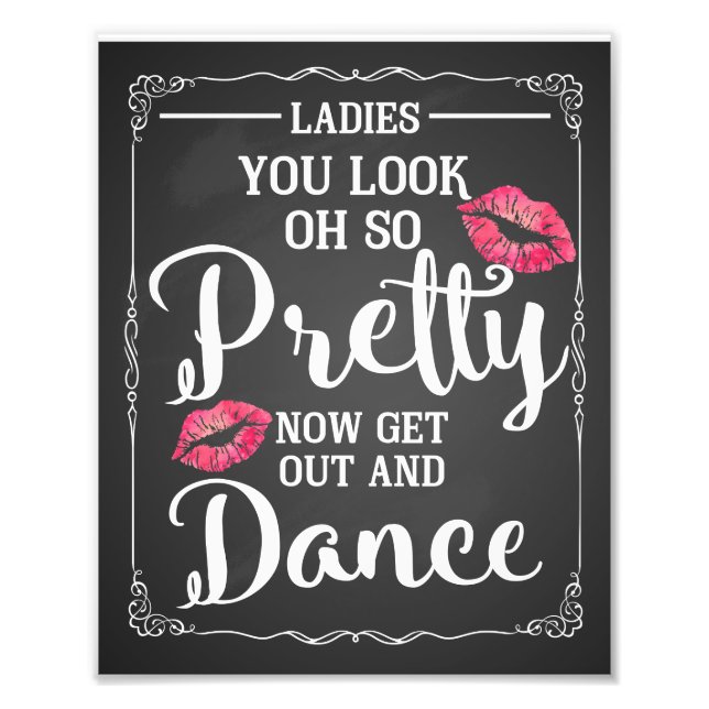 Bröllop dam badskyltsskylt fototryck (Framsidan)