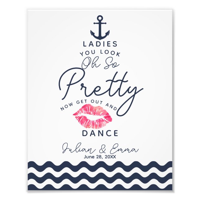 Bröllop-damens badrumsskylt lustigt fototryck (Framsidan)