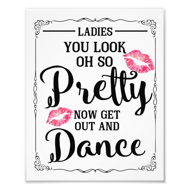 Bröllop-damens badrumsskylt lustigt fototryck (Framsidan)