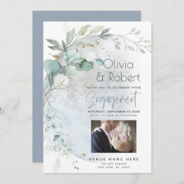 Bröllop | Dammig blå över månen i kärlek Inbjudningar