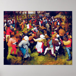 Bröllop Dance, Pieter Bruegel Poster