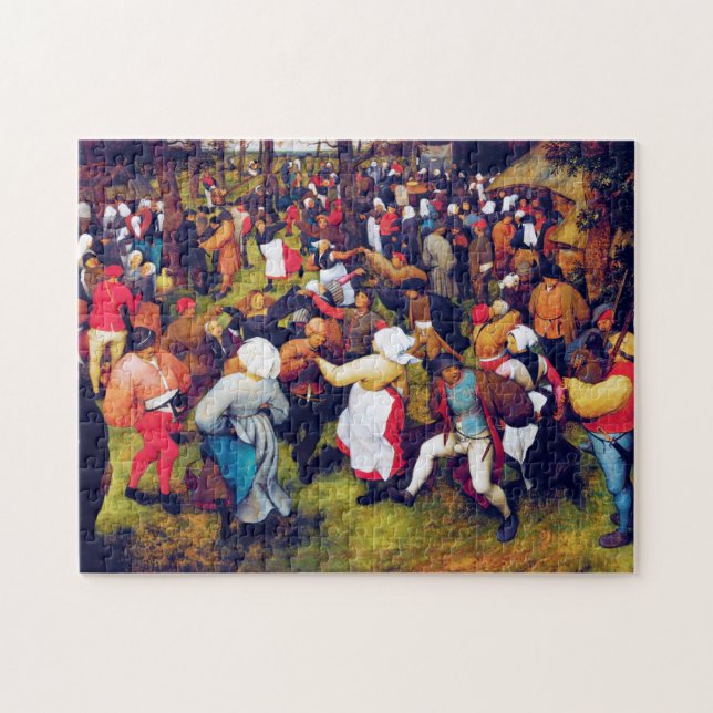 Bröllop Dance, Pieter Bruegel Pussel (Horisontell)