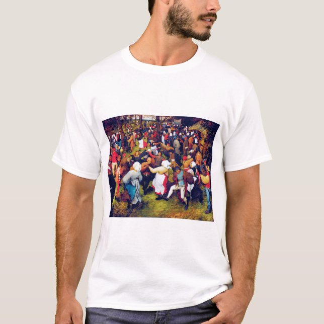 Bröllop Dance, Pieter Bruegel T Shirt (Framsida)