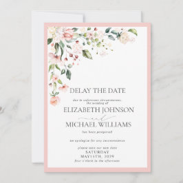 Bröllop Datum för uppskjutning av Rosa Blommigt  V Meddelande