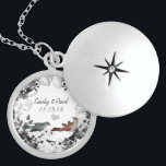 Bröllop Datum Vintage Birdårsdag Necklace Sterling Silver Halsband<br><div class="desc">Keepsaké Necklaces Välj antingen Silver Plattat eller Sterling silver</div>