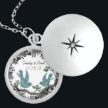 Bröllop Datum Vintage Birdårsdag Necklace Sterling Silver Halsband<br><div class="desc">Keepsaké Necklaces Välj antingen Silver Plattat eller Sterling silver</div>