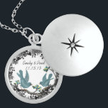 Bröllop Datum Vintage Birdårsdag Necklace Sterling Silver Halsband<br><div class="desc">Keepsaké Necklaces Välj antingen Silver Plattat eller Sterling silver</div>