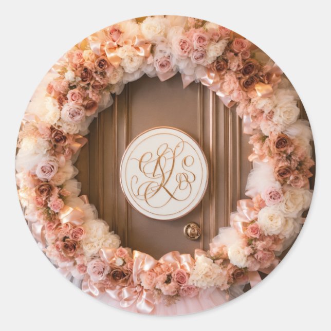 bröllop-dekal runt klistermärke (Framsida)