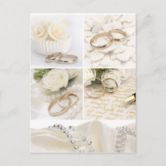 bröllop dekoration vykort