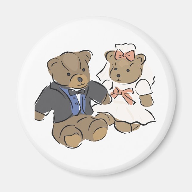 Bröllop Dekorationer 19 Magnet (Framsidan)