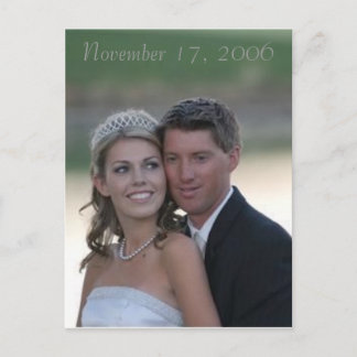 bröllop den 17 november 2006 vykort