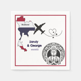 Bröllop destination i utlandet - Thailand Pappersservett