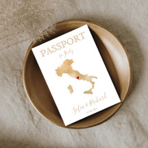 Bröllop Destinationspass för Guld Karta Italien In