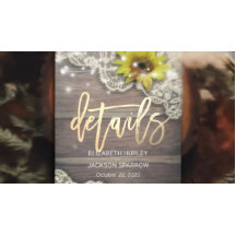 Bröllop Detail Snöre SolroWood & String Ljus