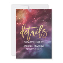 Bröllop detaljhölje Stjärna Nebula Constellation