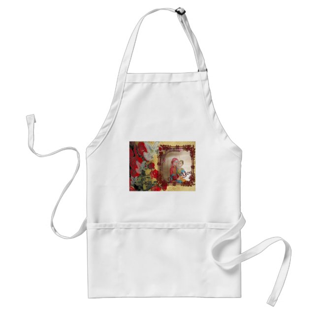 Bröllop Doll Porträtt Graphic Art-utskrift Förkläde (Framsidan)