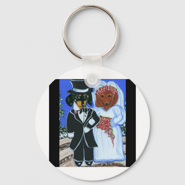 Bröllop Doxies Nyckelring (Framsida)