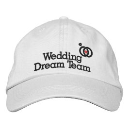 Bröllop Dream Team, Bride, Bachelorette Party Broderad Keps