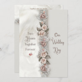 Bröllop Dreamy Watercolor Blommigt Beige Ro Inbjudningar