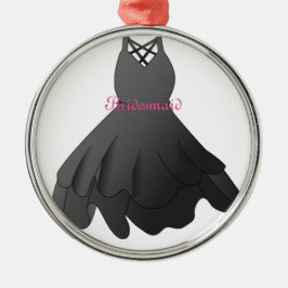 Bröllop Dress Bridesmaid jul Ornament