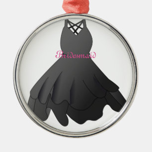 Bröllop Dress Bridesmaid jul Ornament