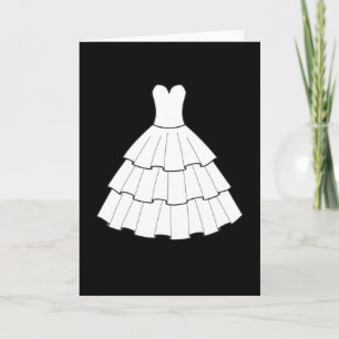 Bröllop Dress Bröllop Bachelorette Party Kort