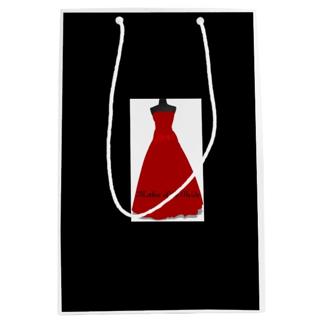 Bröllop Dress Budens mamma Black Gift Bag (Framsidan)