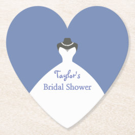 Bröllop Dress Charm Möhippa Underlägg Papper