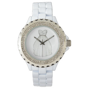Bröllop Dress Gown Bride Möhippa Watch Armbandsur