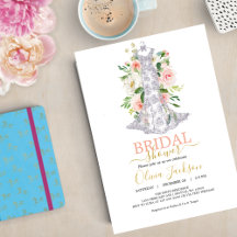 Bröllop Dress Inbjudningskort för möhippan