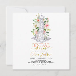 Bröllop Dress Inbjudningskort för möhippan