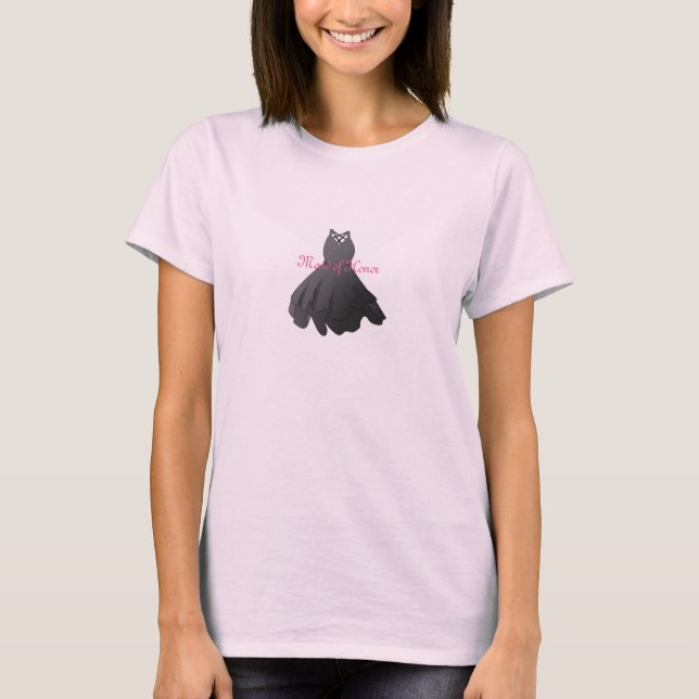 Bröllop Dress Maid of honor T Shirt (Framsida)