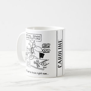 Bröllop Dress Maker är "på Tåg" Kaffemugg