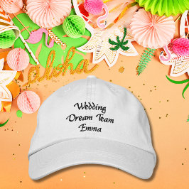 Bröllop Dröm Lag, Brud, Henparty Personligheter Broderad Keps