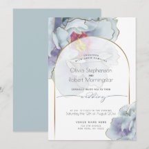 BRÖLLOP | Dusty Blue Tropical Peony
