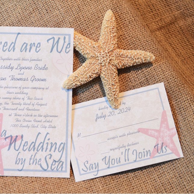 Bröllop efter havssvaret OSA kort (Skapare uppladdad)