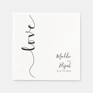 Bröllop, Elegant, Enkel, Typografi, Handskrift, Pappersservett