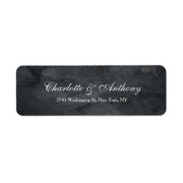 Bröllop Elegant Kreativ Grått minimalist Returadress Etikett