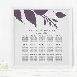 Bröllop Elegant  Lila Löv Poster