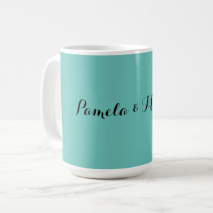 Bröllop Elegant - minimalistisk klassisk blått Kaffemugg
